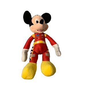 Disney Mickey Mouse Plush Stuffed Animal Toy Doll Roadster Racer Racing Gear 10